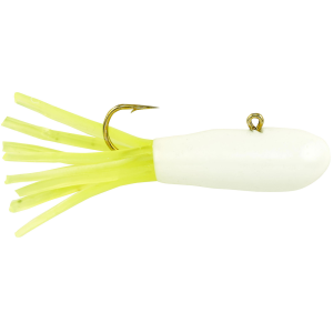 Image of Berkley PowerBait Pre-Rigged Atomic Tubes | White Chartreuse; 1/32 oz.
