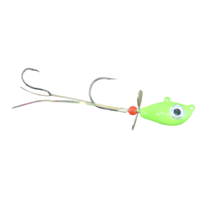 Image of Mustad Addicted Walleye Death Spinner Jig | Limetreuse; 1/4 oz.