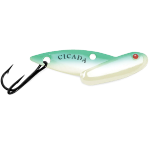 Image of Reef Runner Tungsten Cicada | Glow Green Ice; 3/32 oz.