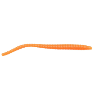 Image of Berkley PowerBait Garlic Scent Floating Trout Worm | Fluorescent Orange; 3 in.