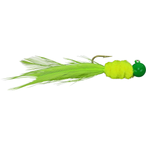 Image of Strike King Mr. Crappie Slab Daddy Live Hair Jig | Limeade; 1/8 oz.