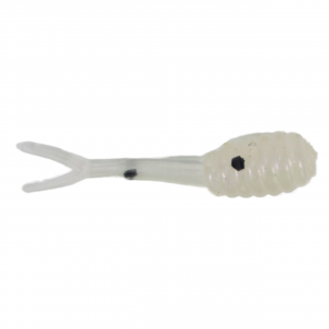 Image of ADK Custom Jigs Ice Fluke Plastic Soft Baits | Pearl White