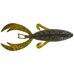 Image of Big Bite Baits Fighting Frog | Green Pumpkin/Watermelon Red Laminate; 4 in.