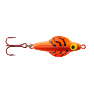 Image of Lindy Rattl'n Flyer Jigging Spoon | Orange Tiger; 1/8 oz.