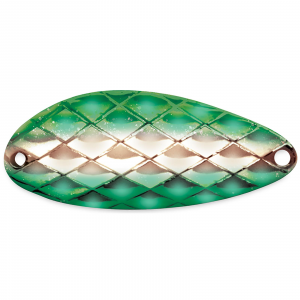 Image of ACME Tackle Little Cleo Spoon | Diamond Green Green; 3/4 oz.