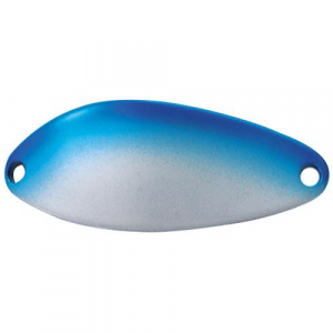 Image of ACME Tackle Little Cleo Spoon | Pearl Blue Stripe; 3/4 oz.