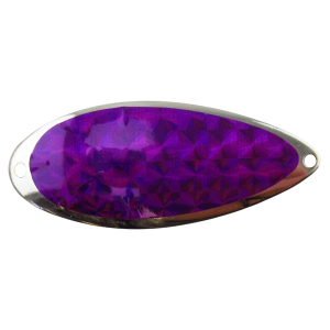 Image of ACME Tackle Little Cleo Spoon | Purple Silver Foil; 3/4 oz.
