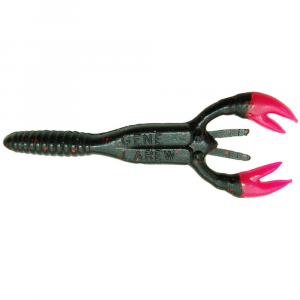 Image of Gene Larew Salt Craw | Black Neon-Fire; 4 in.