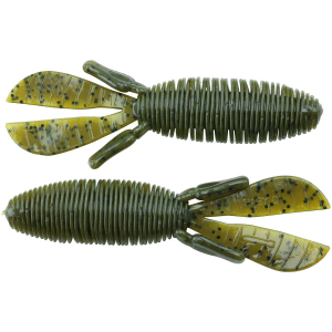 Image of Missile Baits Baby D Bomb Soft Bait | Green Pumpkin; 3.65 in.