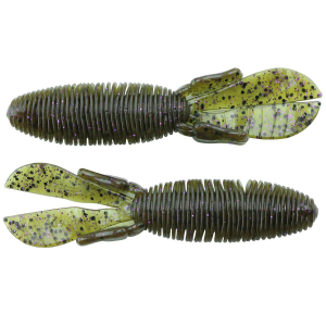 Image of Missile Baits Baby D Bomb Soft Bait | Green Pumpkin Purple; 3.65 in.