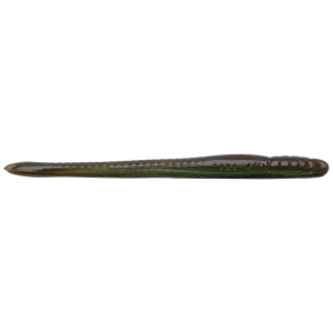 Image of Roboworm Fat Straight Tail Worms | Green Neon Pumpkin; 4.5 in.