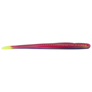 Image of Roboworm Fat Straight Tail Worms | Morning Dawn Red Chartreuse; 4.5 in.