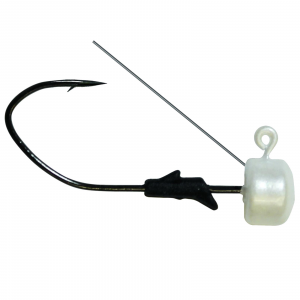 Image of Eagle Claw Lazer Sharp Pro-V Finesse Weedless Jig Head | Pearl; 3/16 oz.