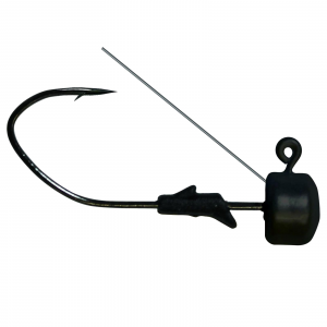 Image of Eagle Claw Lazer Sharp Pro-V Finesse Weedless Jig Head | Black; 3/16 oz.