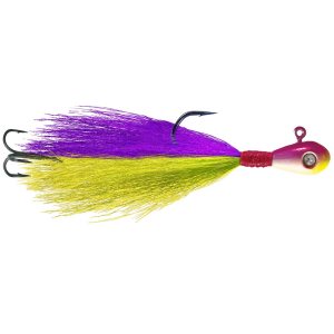 Image of Kalin's Google Eye Hair Jig | Purple-Chartreuse; 1/4 oz.