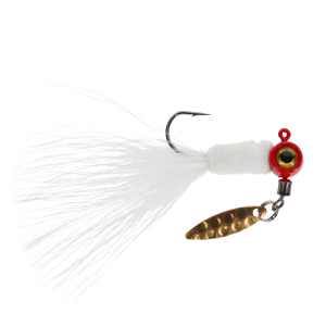 Image of Strike King Mr. Crappie Maribou Sausage Spin | Red Head; 1/16 oz.