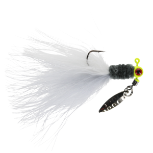 Image of Strike King Mr. Crappie Maribou Sausage Spin | Gray Squirrel; 1/16 oz.