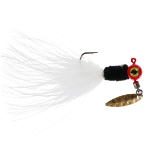 Image of Strike King Mr. Crappie Maribou Sausage Spin | Wood Pecker; 1/8 oz.