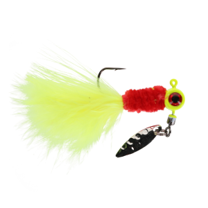 Image of Strike King Mr. Crappie Maribou Sausage Spin | Red Rooster; 1/8 oz.