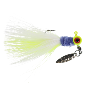 Image of Strike King Mr. Crappie Maribou Sausage Spin | Sexy Shiner; 1/8 oz.