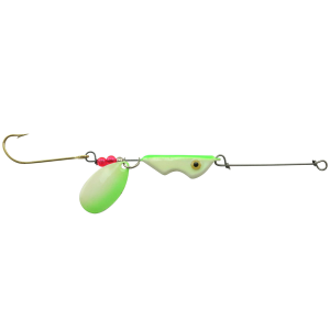 Image of Erie Dearie Elite Series Spinner | Lime Glow/Color Blade; 3/4 oz.