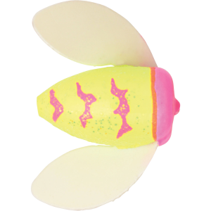 Image of Worden's Spin-N-Glo | Mylar Wings - Glitter Chartreuse Pink Tiger; 8