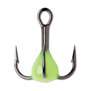Image of VMC Glow Resin Treble Hooks | Glow Chartreuse; 12