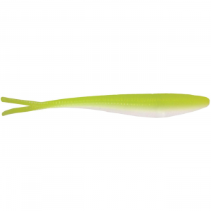 Image of Kalin's Jerk Minnow Jr. | White/Chartreuse; 4 in.