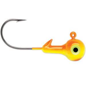 Image of VMC Hard Ball Jig Heads | Chartreuse Orange; 1/2 oz.; Small