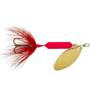Image of Worden's Original Rooster Tail | Fluorescent Red; 1/16 oz.
