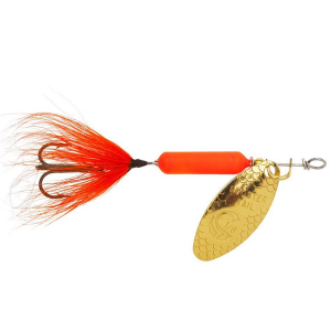 Image of Worden's Original Rooster Tail | Orange Fluorescent; 1/16 oz.