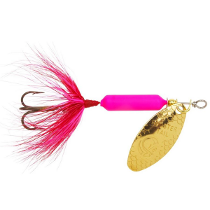 Image of Worden's Original Rooster Tail | Pink Fluorescent; 1/16 oz.