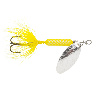 Image of Worden's Original Rooster Tail | Yellow; 1/24 oz.