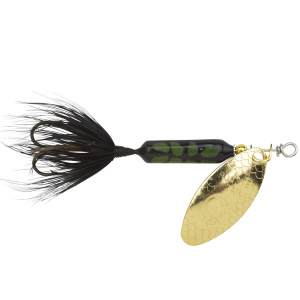 Image of Worden's Original Rooster Tail | Black Coachdog; 1/16 oz.