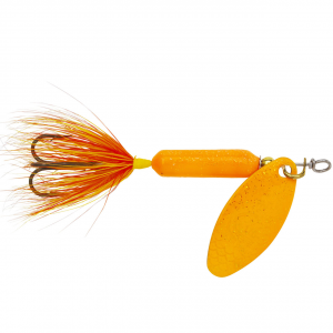 Image of Worden's Original Rooster Tail | Glitter Orange; 1/16 oz.