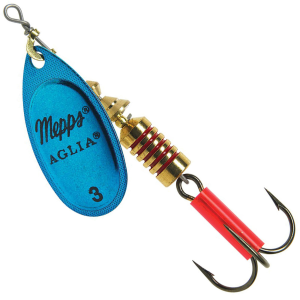 Image of Mepps Plain Aglia Spinner | Blue Platinum; 1/6 oz.