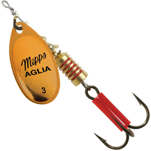 Image of Mepps Plain Aglia Spinner | Orange Platinum; 1/6 oz.