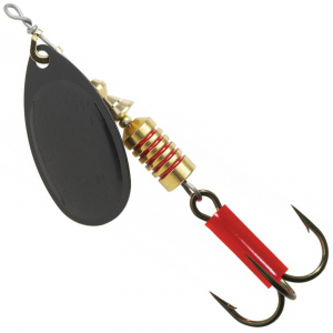 Image of Mepps Plain Aglia Spinner | Black; 1/4 oz.