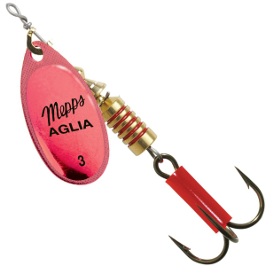 Image of Mepps Plain Aglia Spinner | Pink Platinum; 1/4 oz.