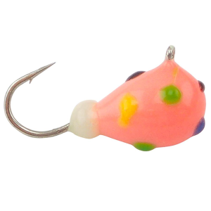 Image of Fiskas Epoxy & Metallic Wolfram Tungsten Jig | Pink Wonder Bread/Glow; 6 mm