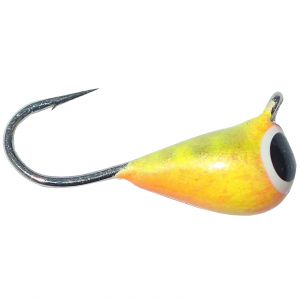 Image of Fiskas Hand-Painted Wolfram Tungsten Jig | Yellow/Red; 6 mm