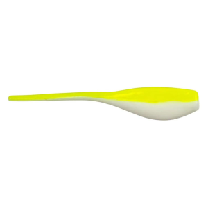 Image of Bobby Garland Baby Shad | Bone White Chartreuse; 2 in.