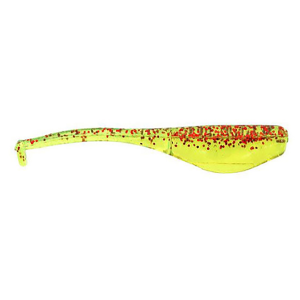 Image of Bobby Garland Baby Shad Swim'R | Chartreuse/Red Glitter; 2 1/4 in.