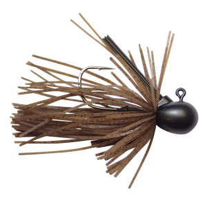 Image of Keitech Guard Spin Jig | Dark Green Pumpkin; 1/8 oz.