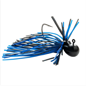 Image of Keitech Guard Spin Jig | Black Blue Flake; 5/32 oz.