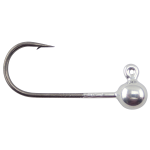 Image of VooDoo Custom Tackle Round Jig Heads | Nickel Plated; 1/64 oz.