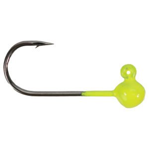 Image of VooDoo Custom Tackle Round Jig Heads | Yellow Chartreuse; 1/32 oz.