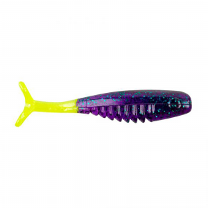 Image of Bobby Garland Itty Bit Slab Hunt'R Soft Bait | Junebug/Pearl Chartreuse; 1 1/4 in.