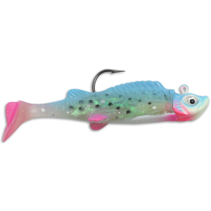 Image of Northland Mimic Minnow Shad Jigs | Glo Rainbow; 1/8 oz.