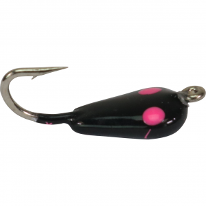 Image of Widow Maker Lures Tungsten Shrimp Jigs | Glow Black-Black Crackerized